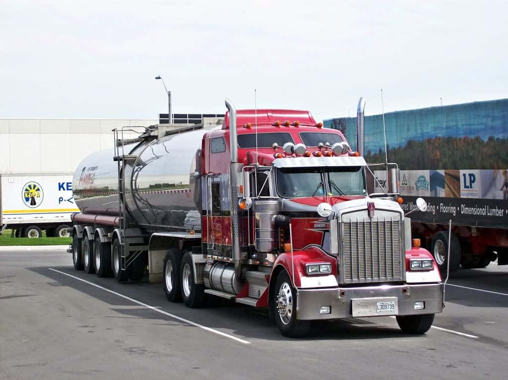 Powerful Kenworth C500 On A Highway Wallpaper