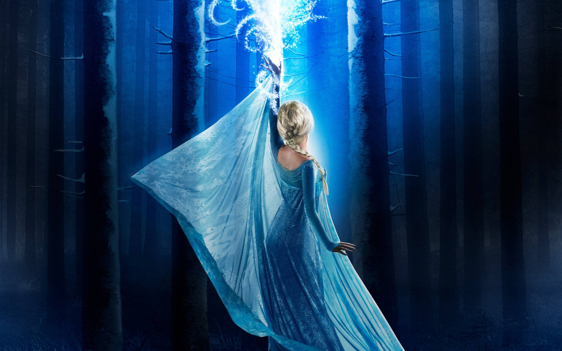 Powerful Live-Action Elsa Wallpaper