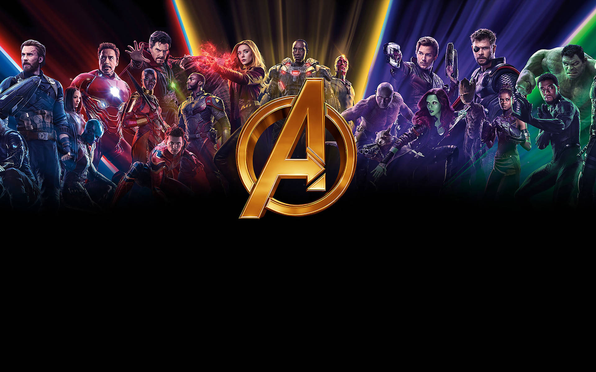 Kraftfulde Marvel Superhelte Avengers skræmmende tapet Wallpaper