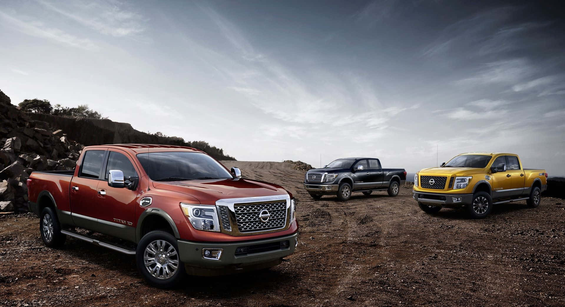 Powerful Nissan Titan Dominating The Road Wallpaper