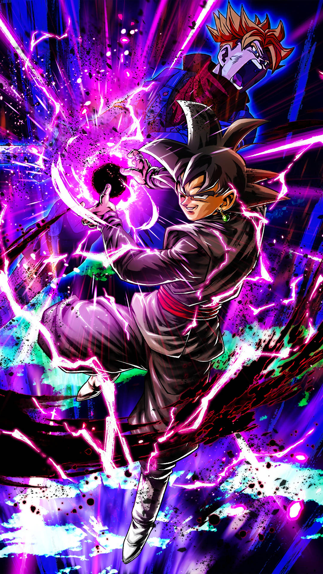 Powerfulorb Von Black Goku Handy Wallpaper