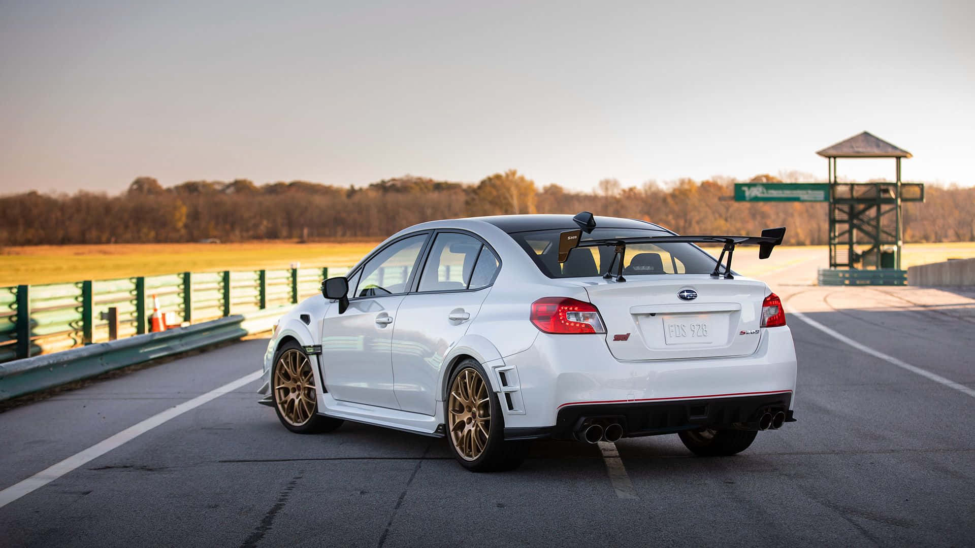 Powerful Performance - Subaru Wrx In Action Wallpaper