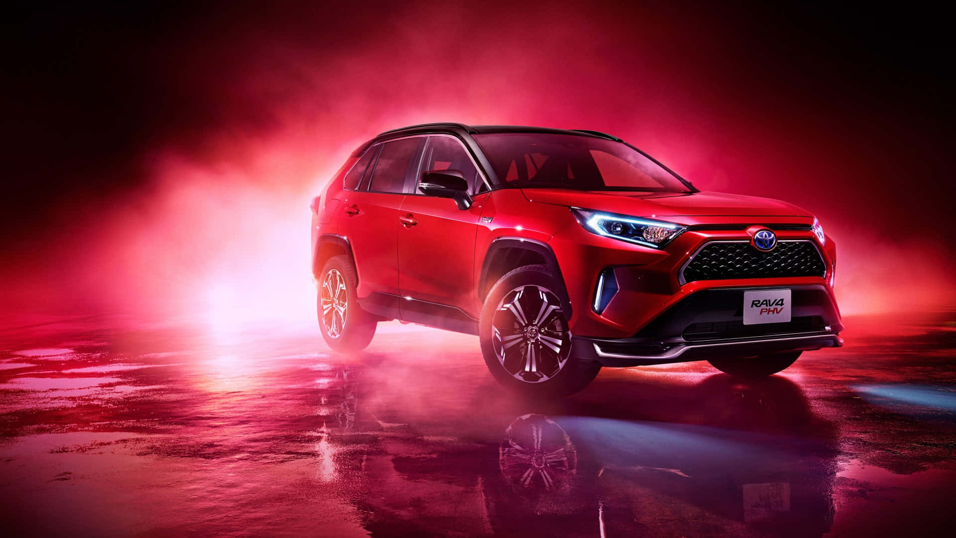 Powerful Performance: The 2021 Toyota Rav4 In Raw Nature Wallpaper