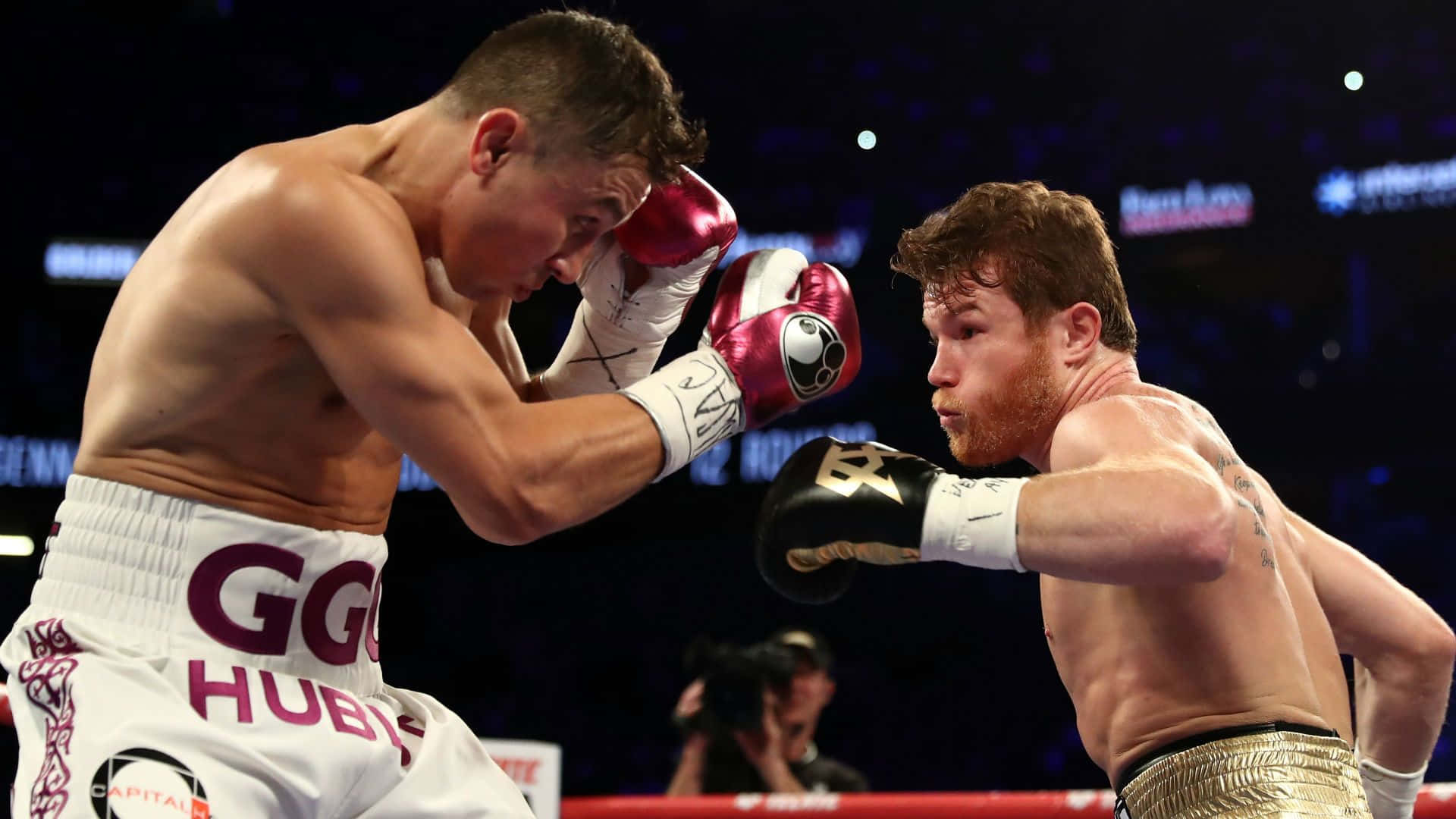 Boxing Champion Saul 'canelo' Alvarez Lands A Powerful Punch Wallpaper