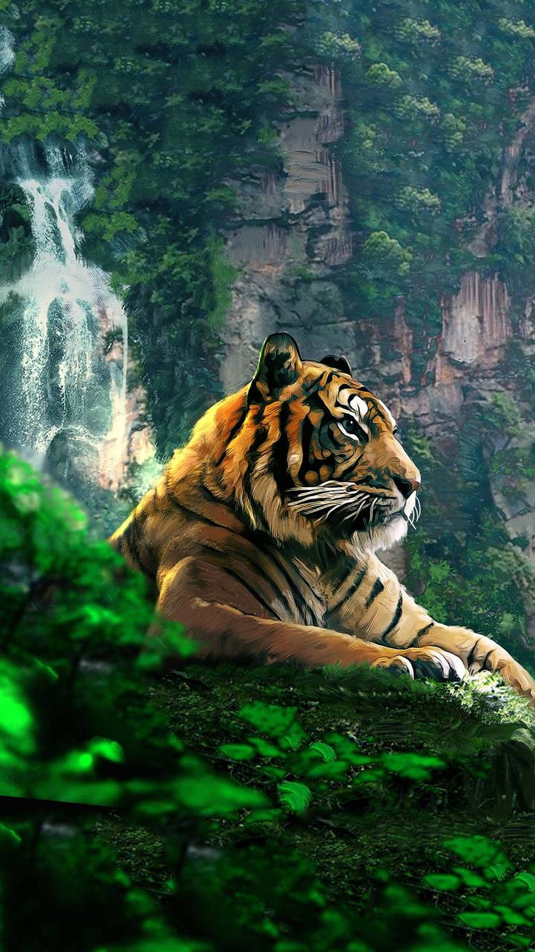 Powerful Wild Animal Tiger Wallpaper