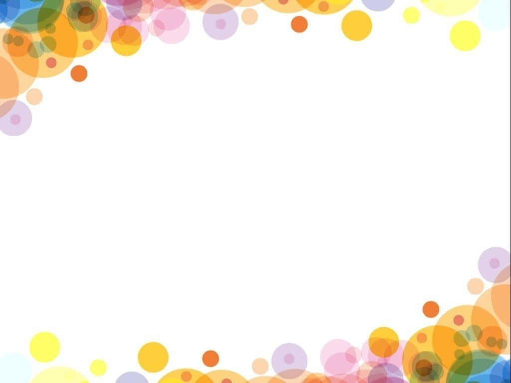 colorful circles background vector