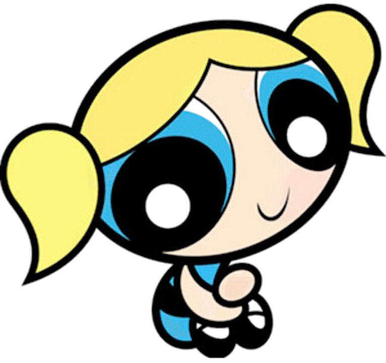 Powerpuff Girl Bubbles Character PNG