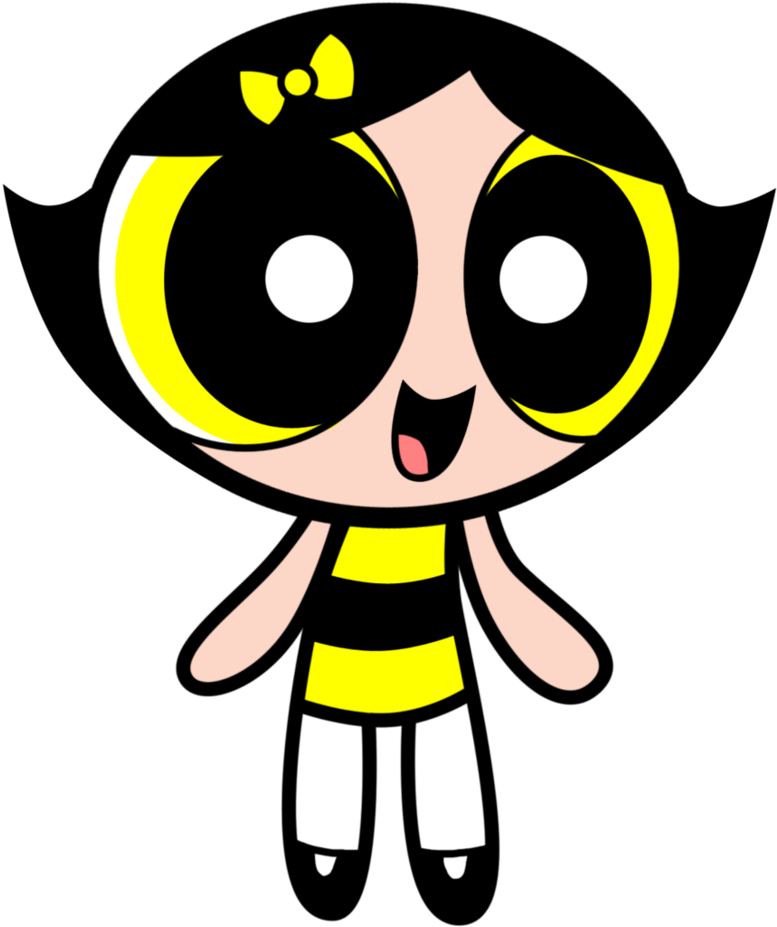 Powerpuff Girl Bubbles Character PNG