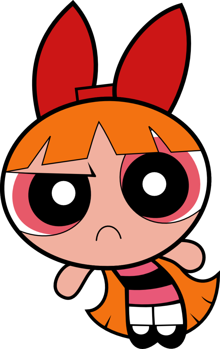 Powerpuff Girls Blossom Frowning PNG