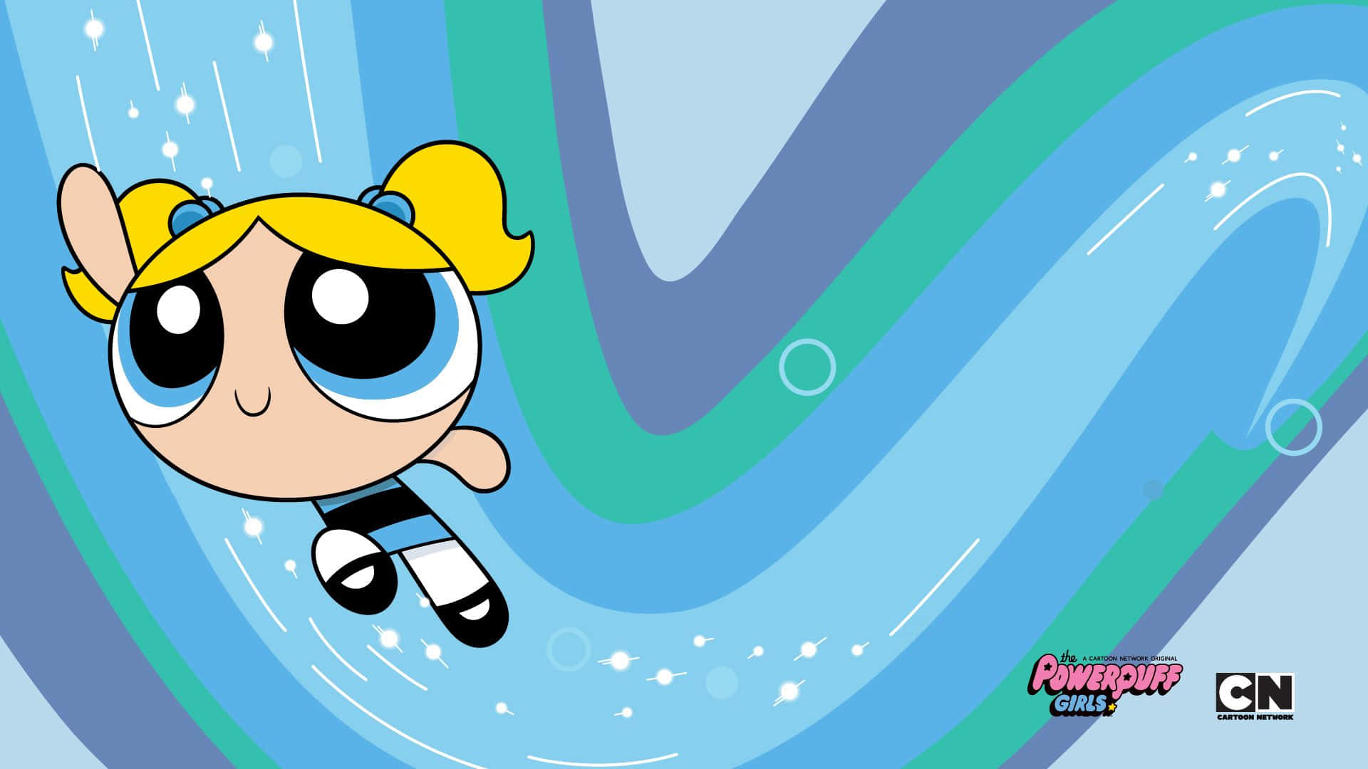 Bubbles, one of the Powerpuff Girls and part of the trio created to save cities from evil Wallpaper