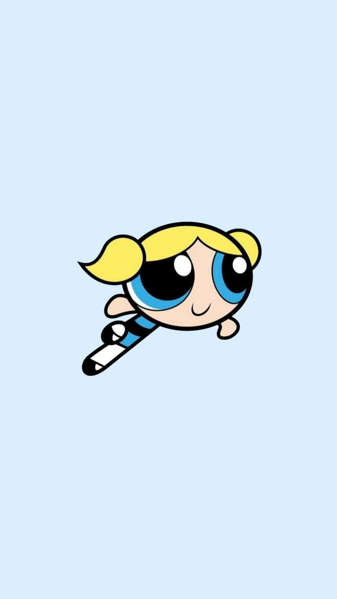 "The Powerpuff Girls' Bubbles is Always Ready for Action!" Wallpaper