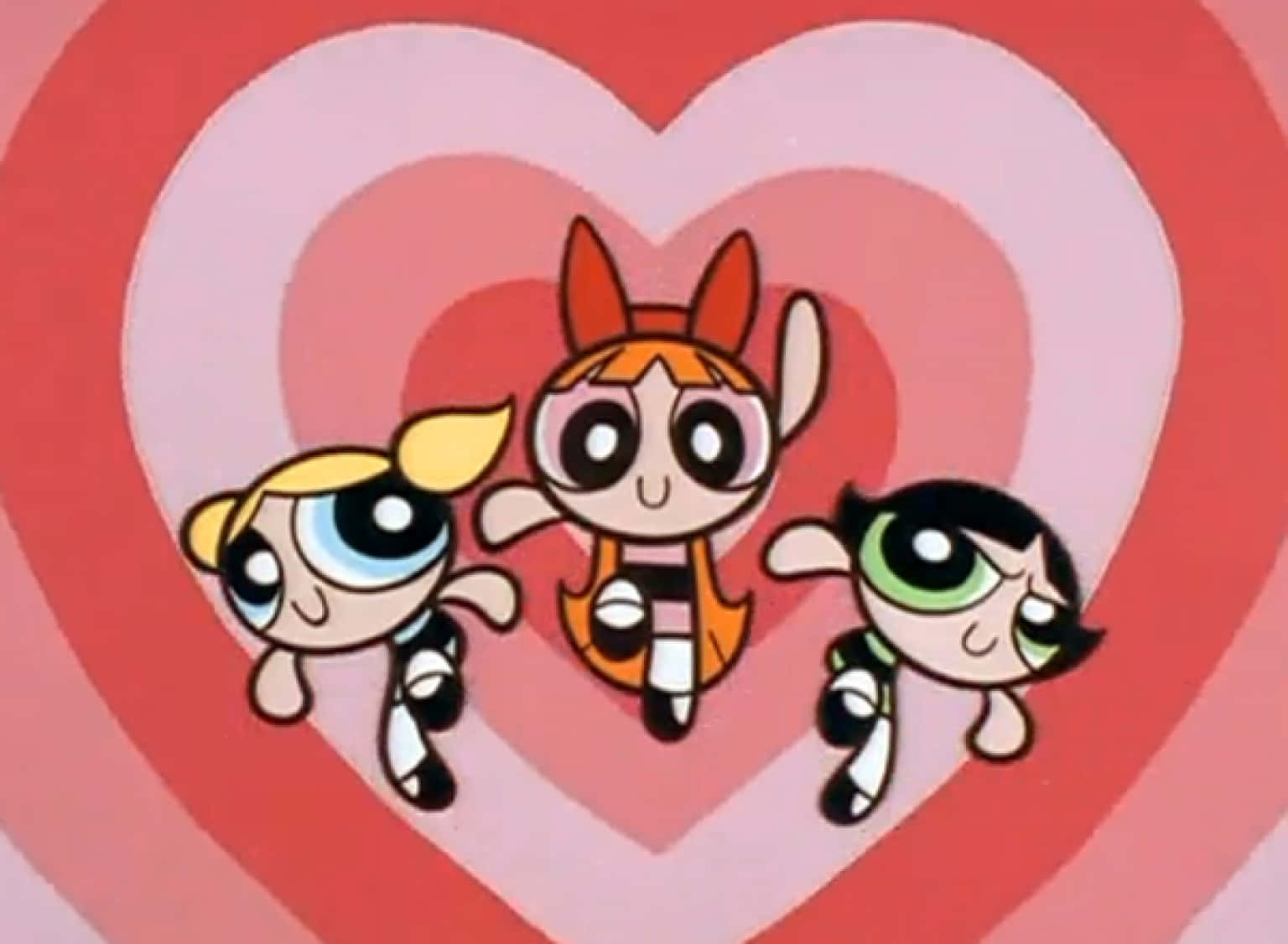 "The Powerpuff Girls Protect Each Other with Kindness and Love" Wallpaper