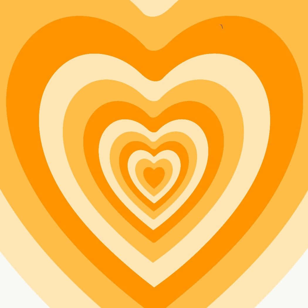 Orange Yellow Powerpuff Girls Heart Wallpaper