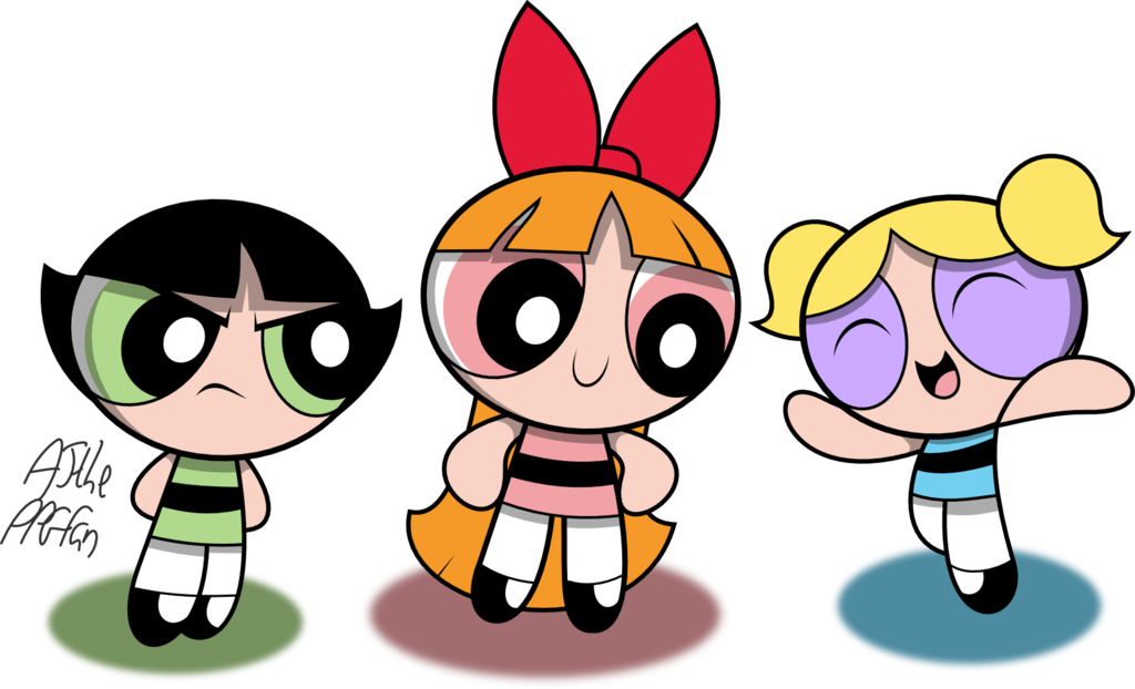 Powerpuff Girls Posing PNG