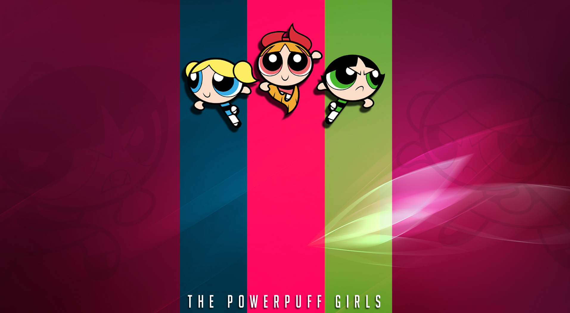 Powerpuff Girls Team Wallpaper PNG