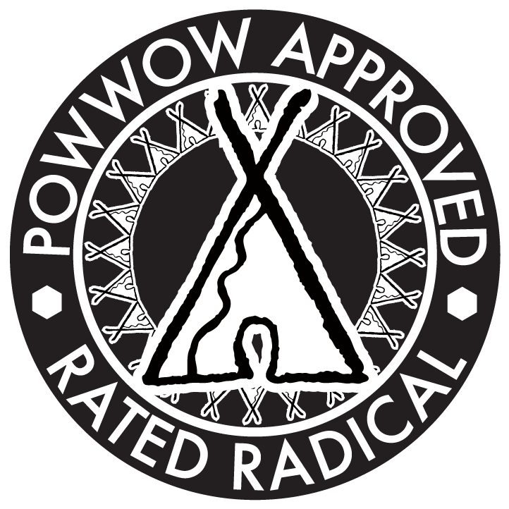 Powwow Approved Rated Radical Logo PNG