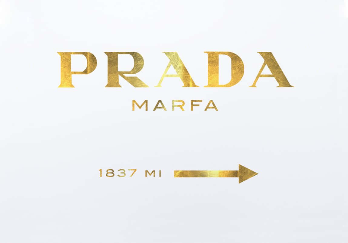 Prada Logo on White Background