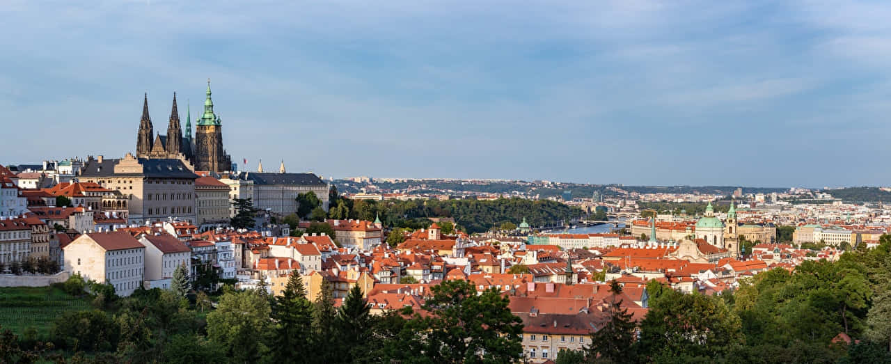 Prague Castle Landscape Wallpaper