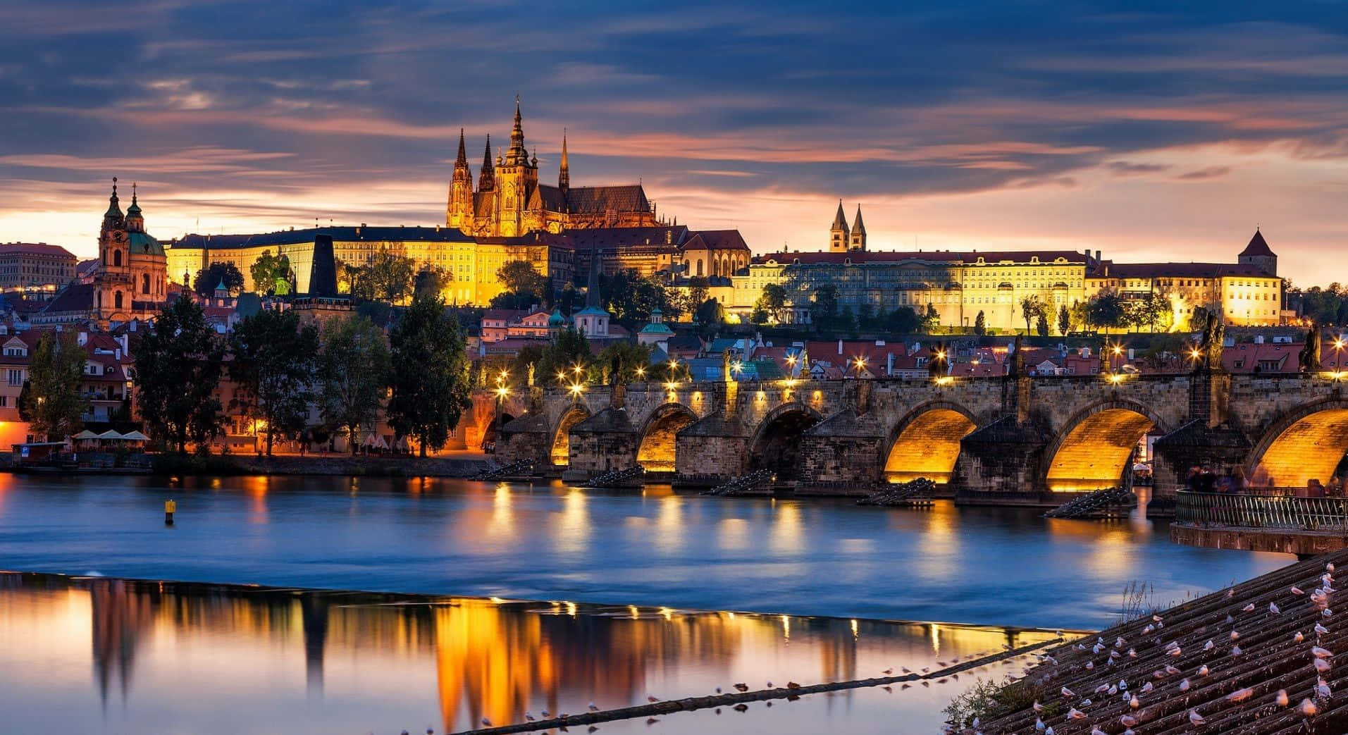 Prague Castle Lovely View Wallpaper