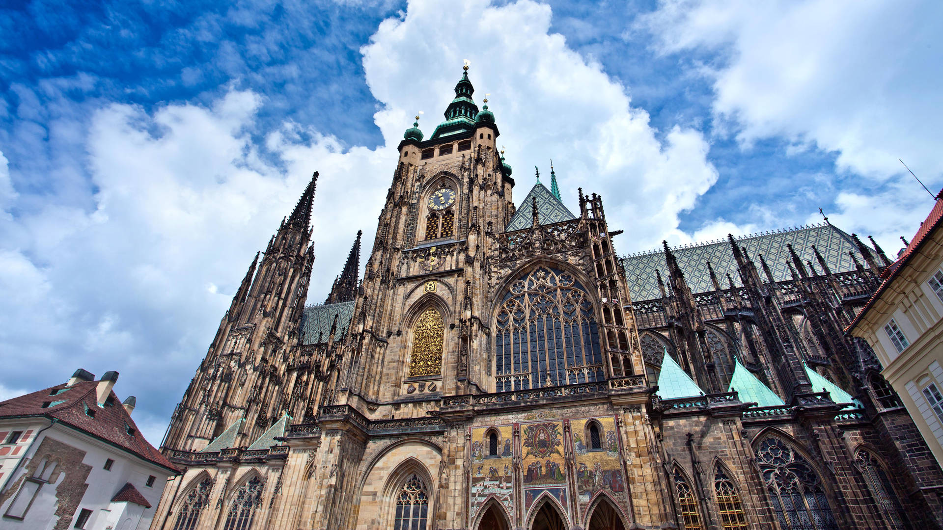 Prague Vitus Cathedral Close-up Picture