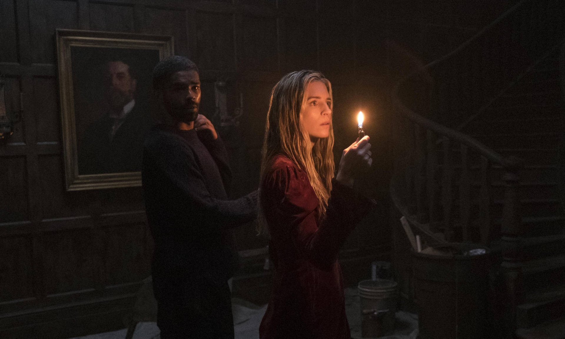 Prairie Holding A Candle In The Oa Series Background
