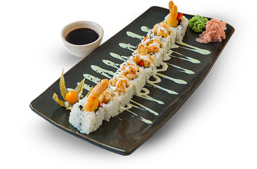 Prawn Sushi Platter Deluxe PNG