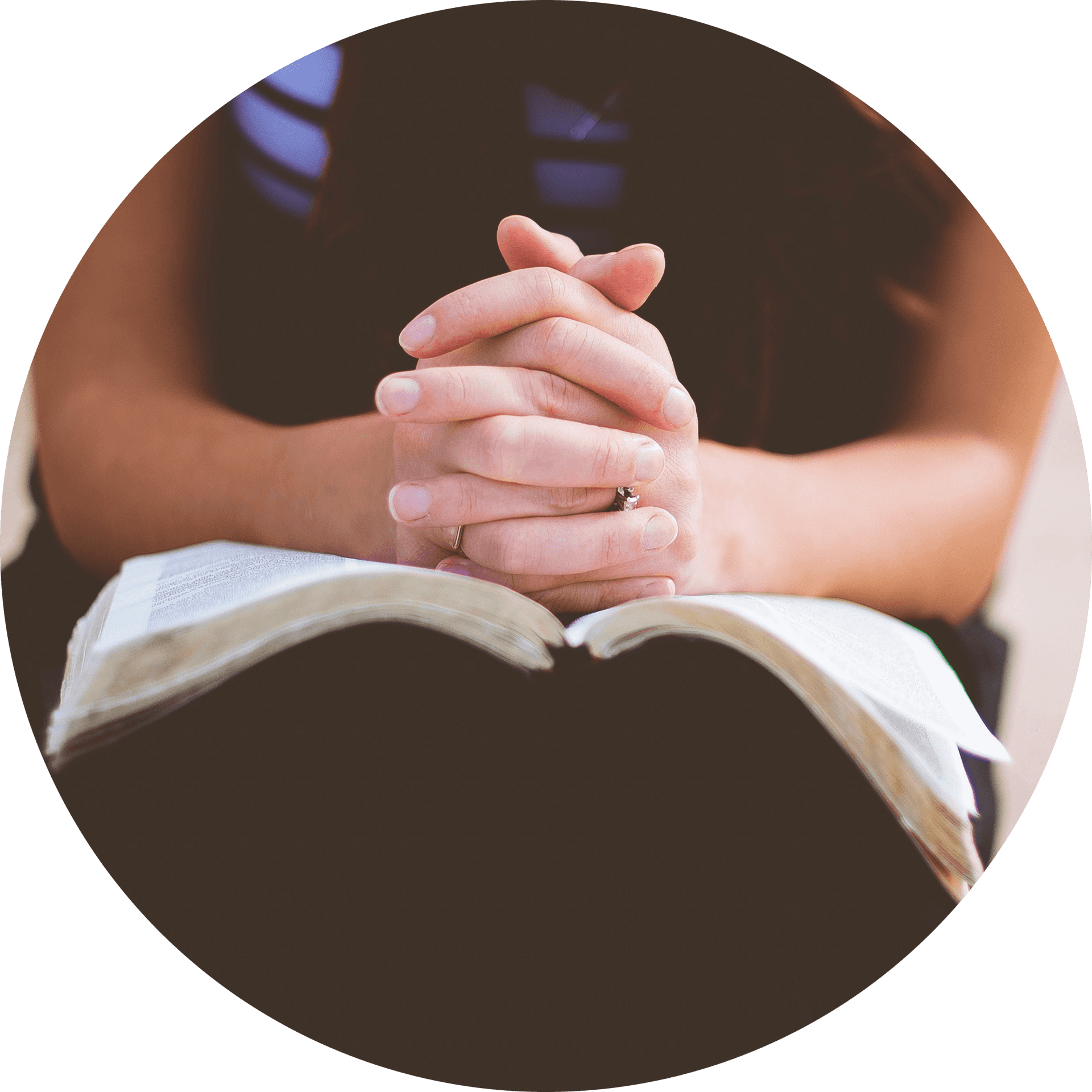 Prayer Handson Bible PNG