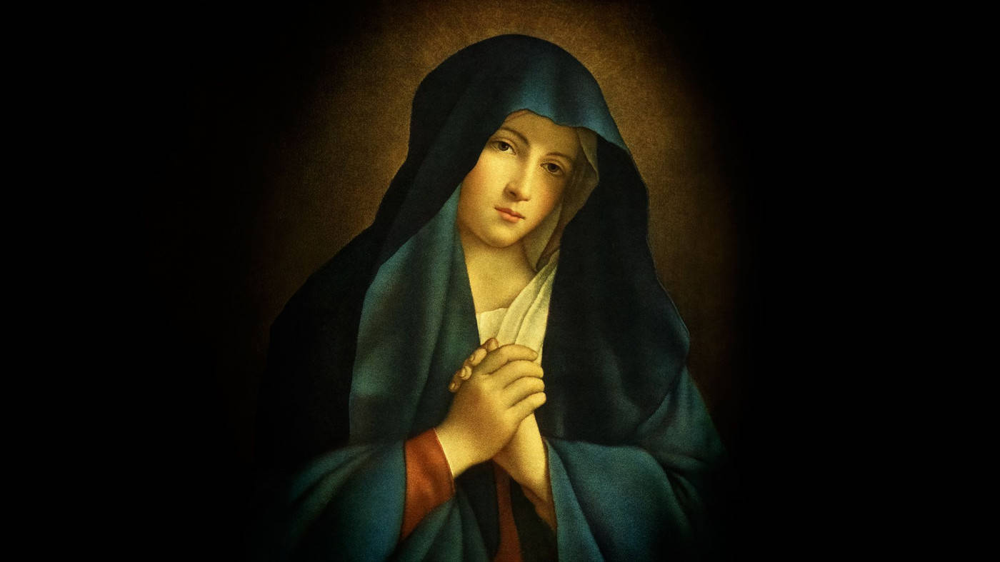 Bønfuldjomfru Maria. Wallpaper