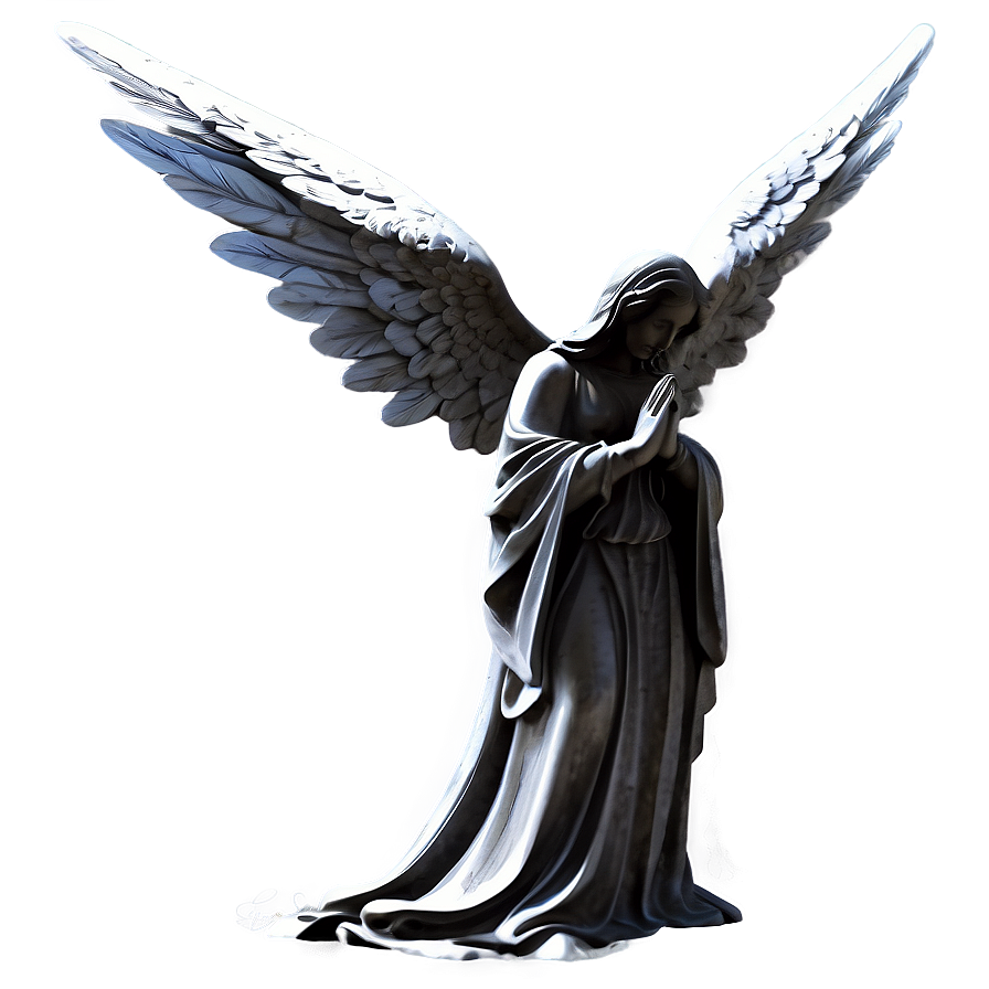 Praying Angel Silhouette Png Oye28 PNG