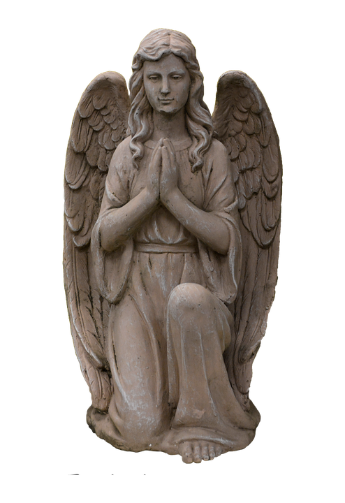 Praying Angel Statue Sculpture PNG