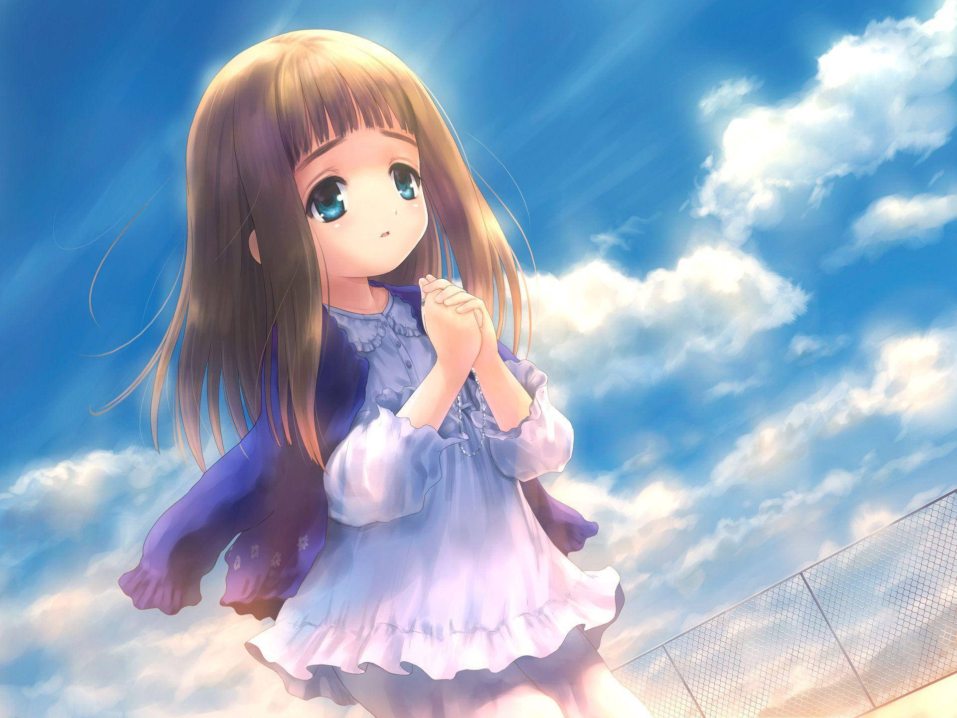 Praying Anime Kid Wallpaper