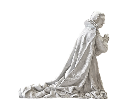 Praying Figure Statue Sculpture PNG