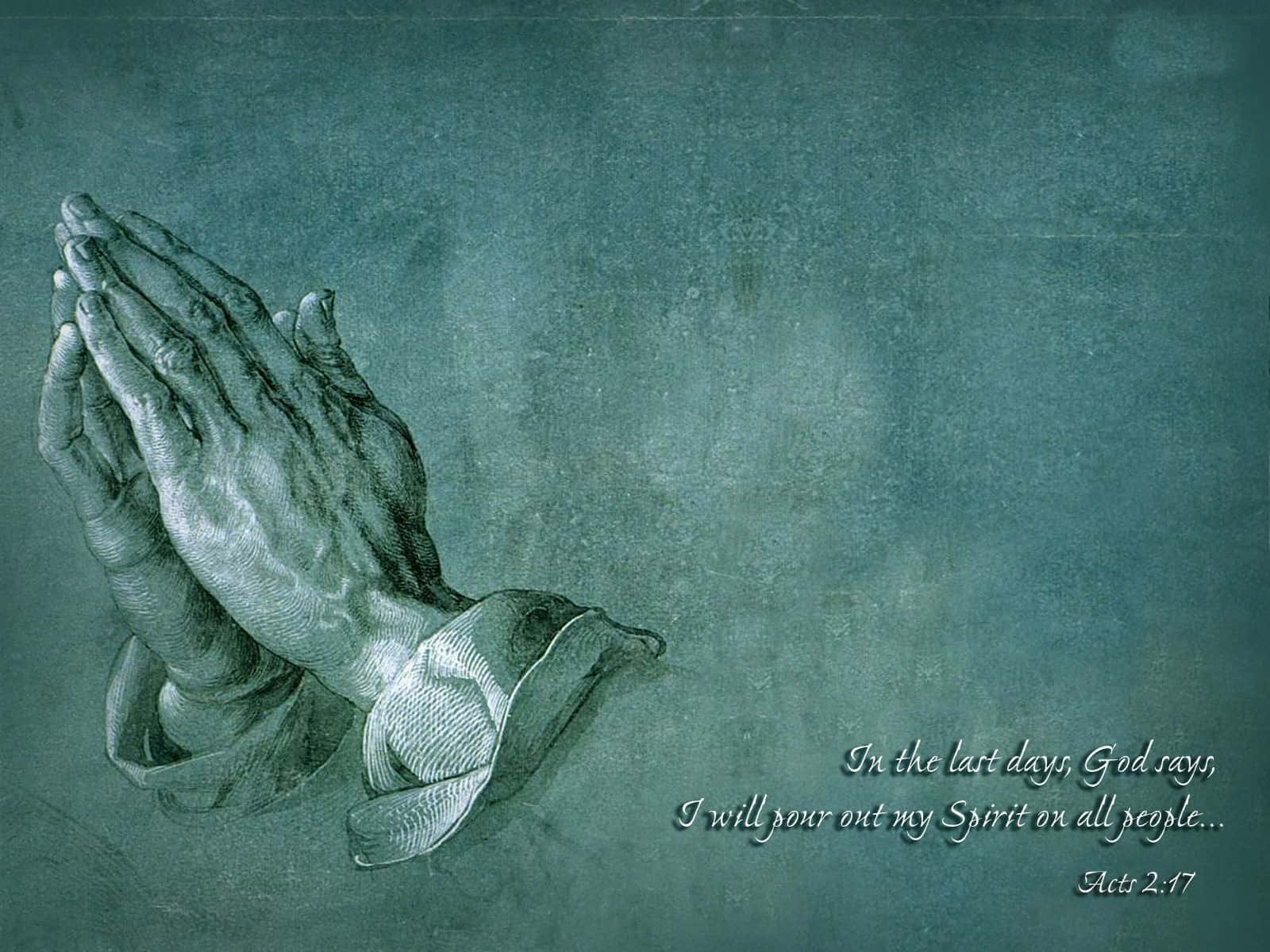 Praying For God's Steadfast Love Wallpaper