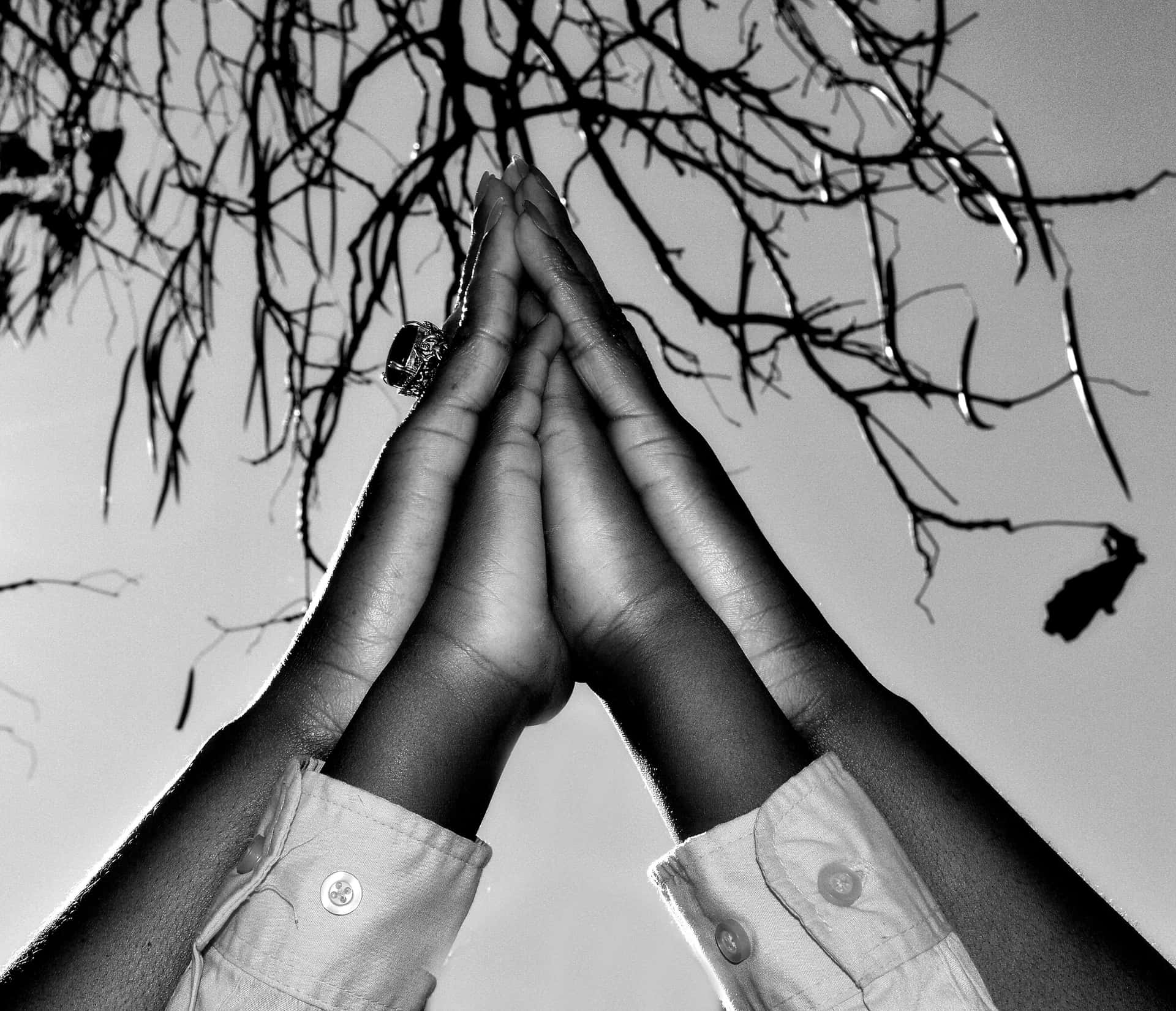 Baby And Mother's Praying Hands Picture