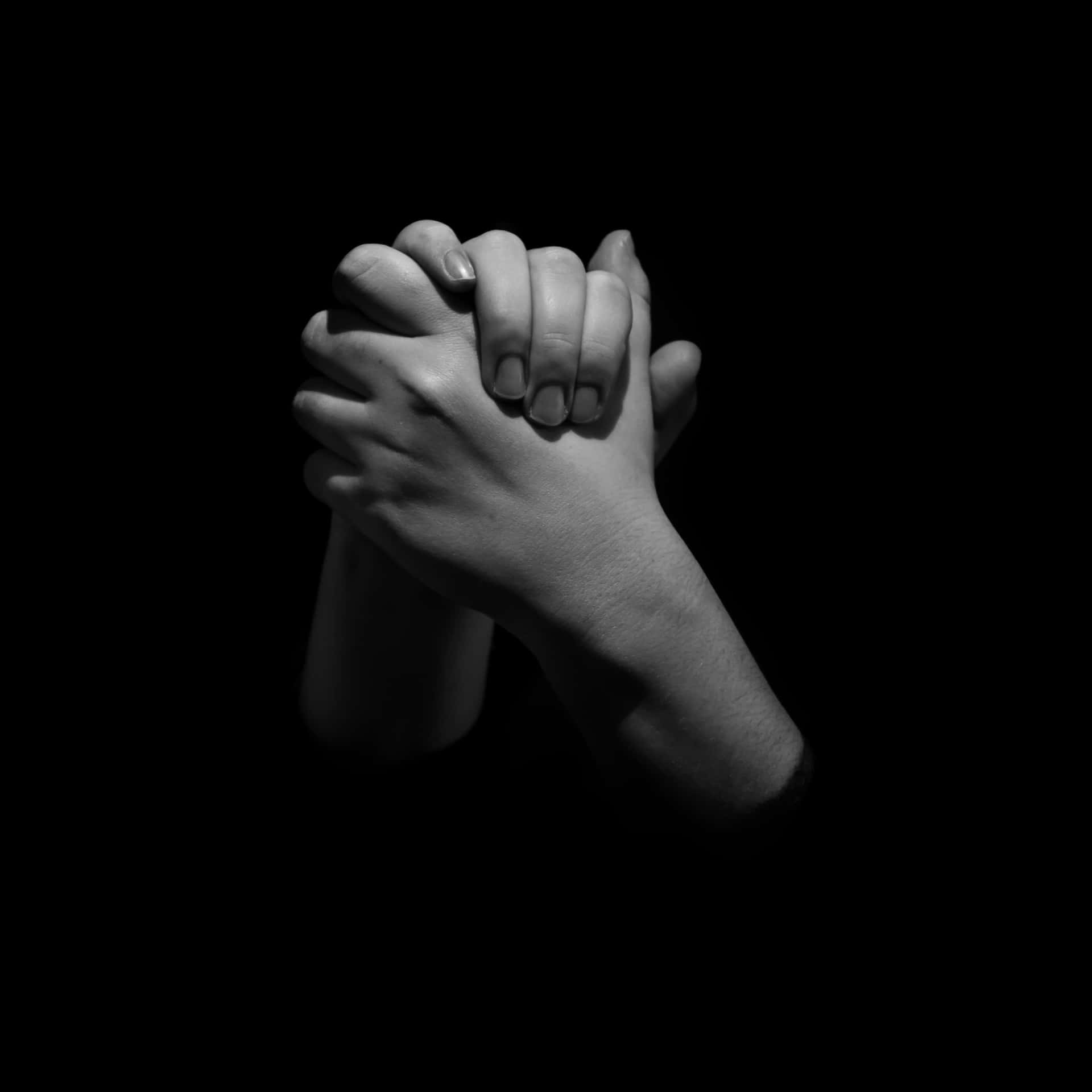 Girl's Praying Hands Picture