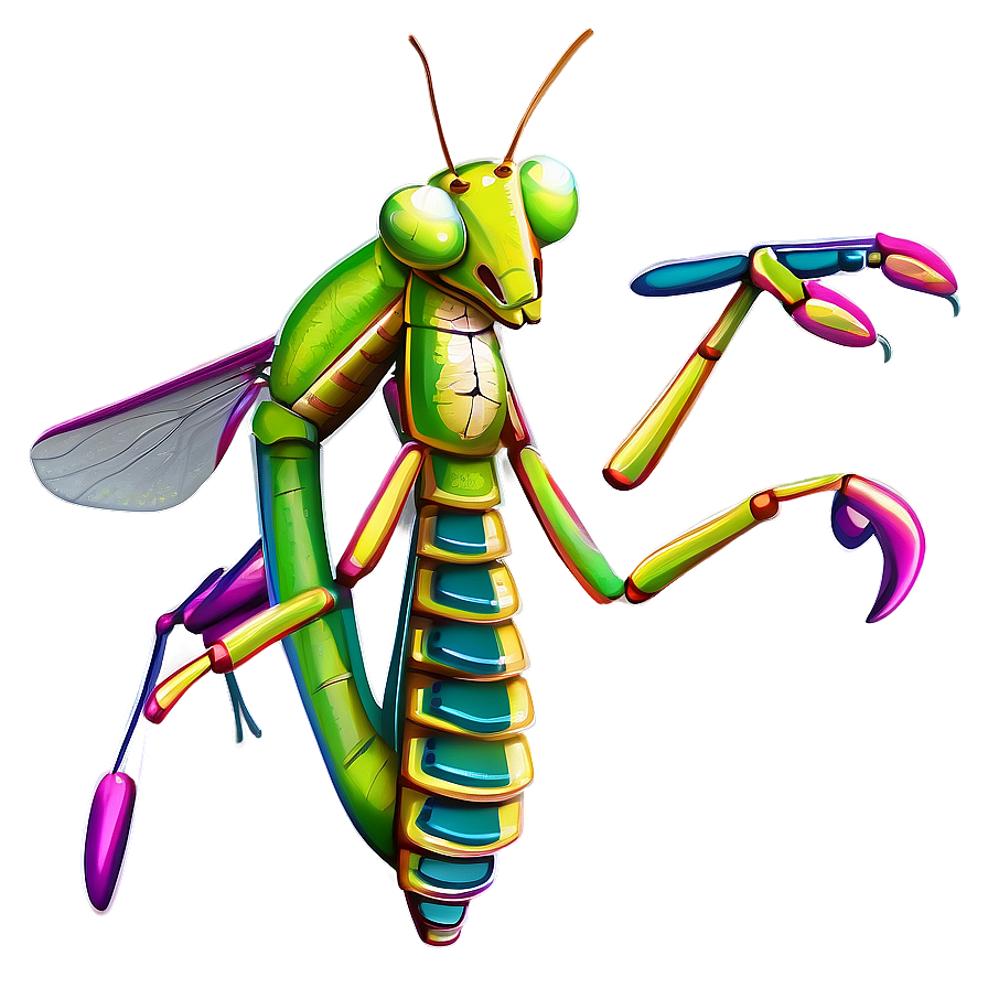 Praying Mantis Art Png 06122024 PNG