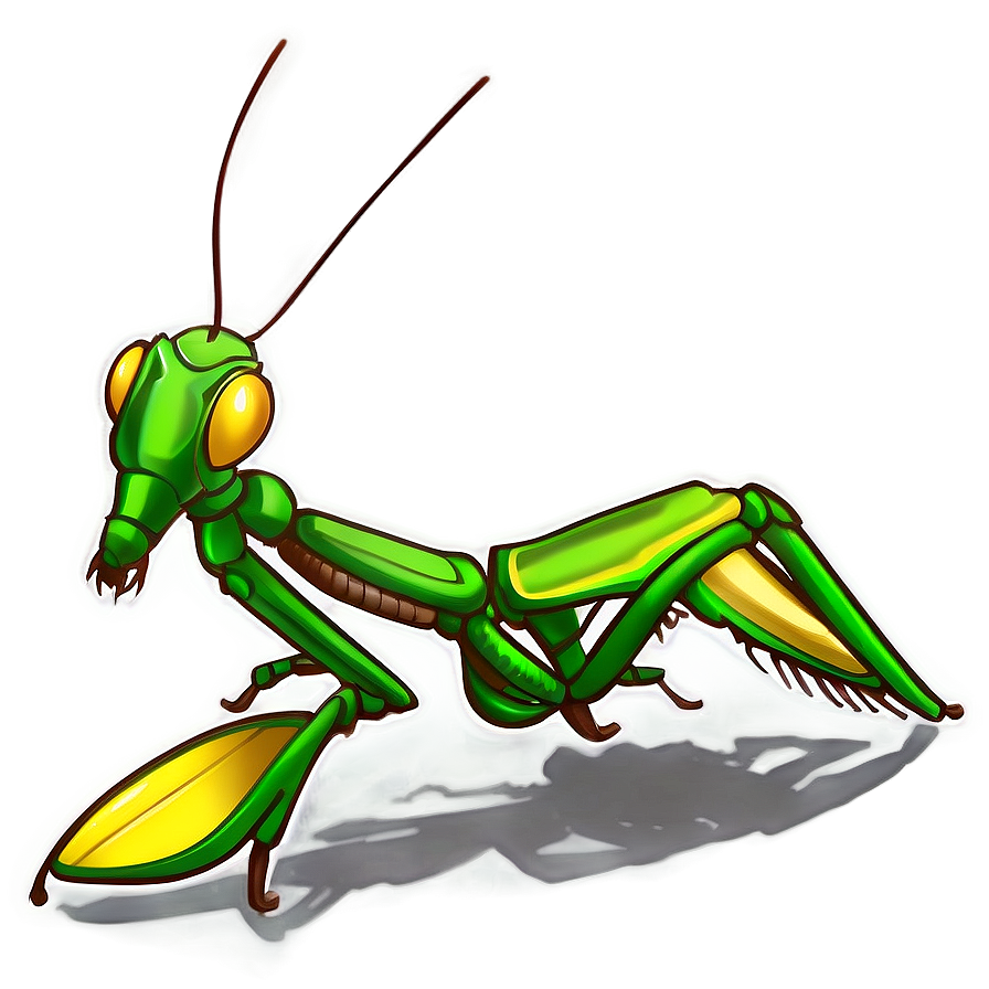 Praying Mantis Art Png Dmx PNG