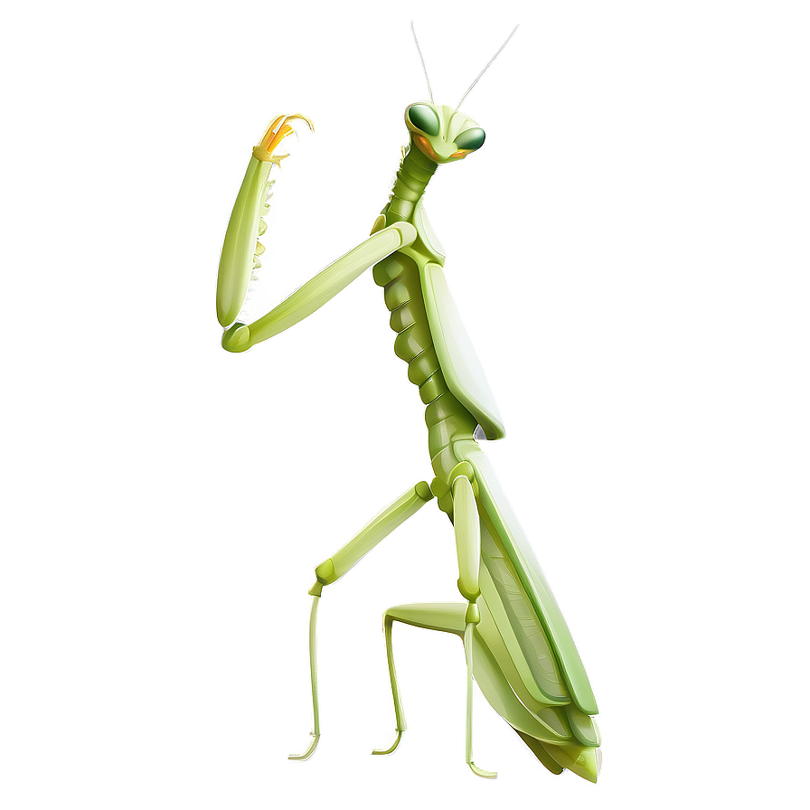 Praying Mantis Illustration Png 06122024 PNG