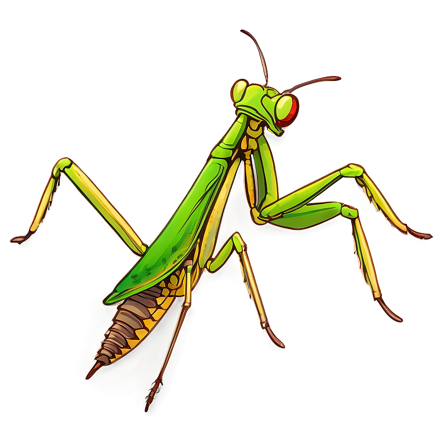 Praying Mantis Sketch Png Ndq PNG