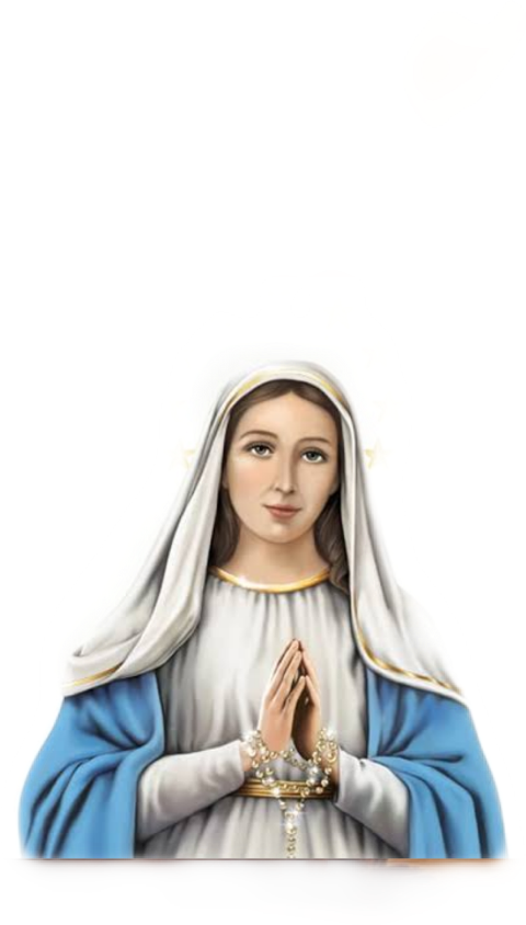 Praying Maria Religious Figure PNG