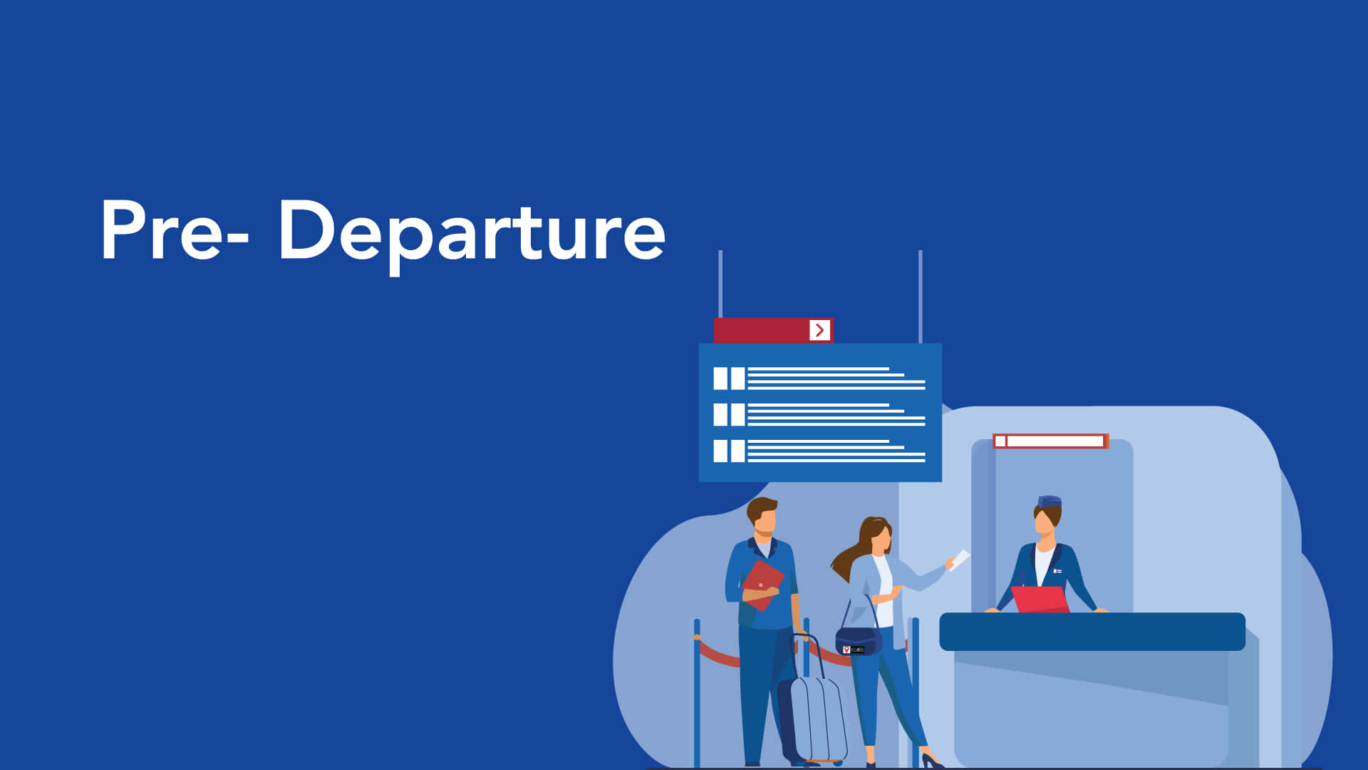 Pre Departure Procedure In Airports Ilustration Wallpaper
