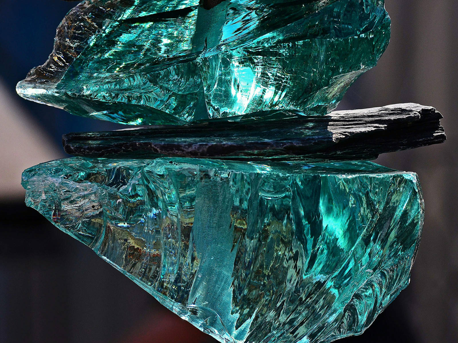 Precious Blue Crystal Up-close Wallpaper