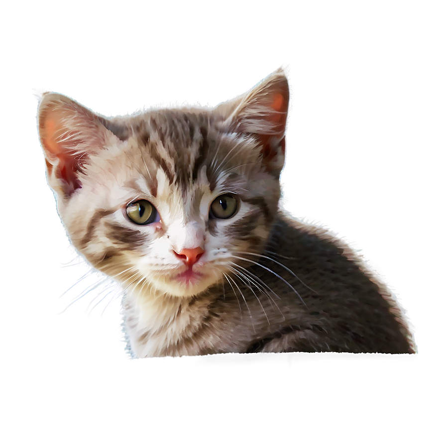 Precious Kitty Portrait Png 06242024 PNG