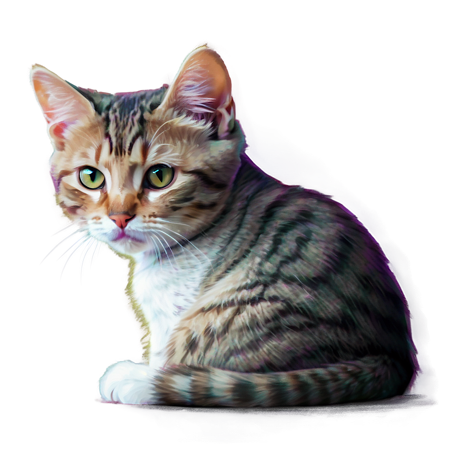 Precious Kitty Portrait Png 96 PNG