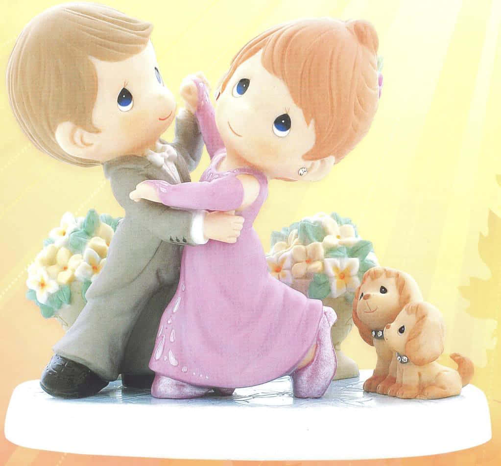 Precious Moments Dancing Couple Figurine Wallpaper