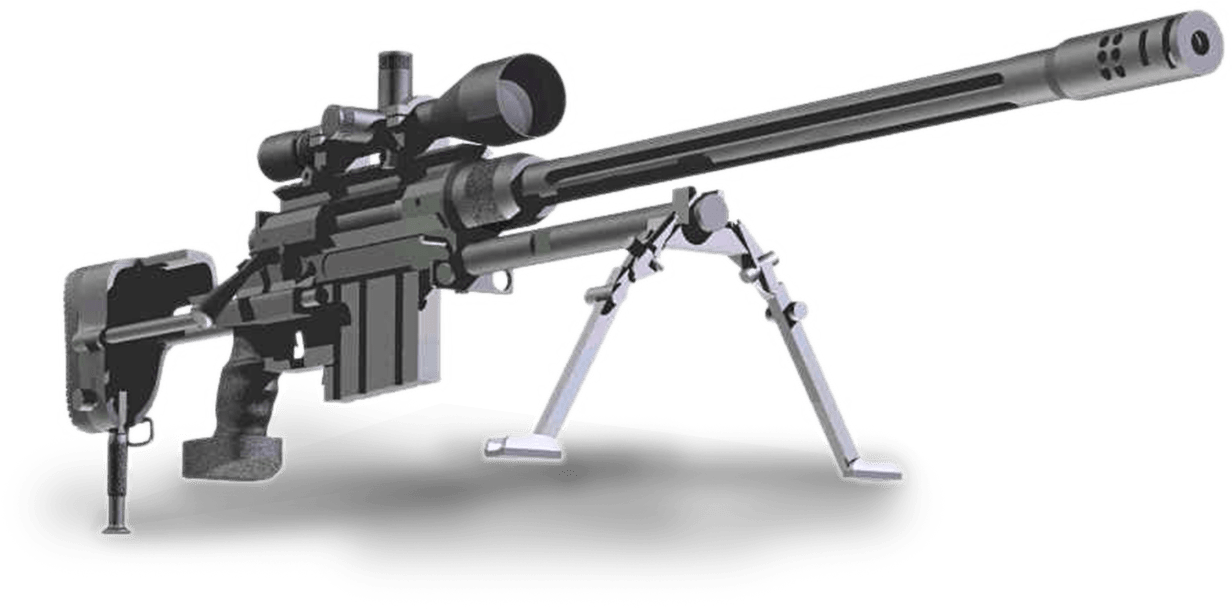 Precision Sniper Rifleon Bipod PNG