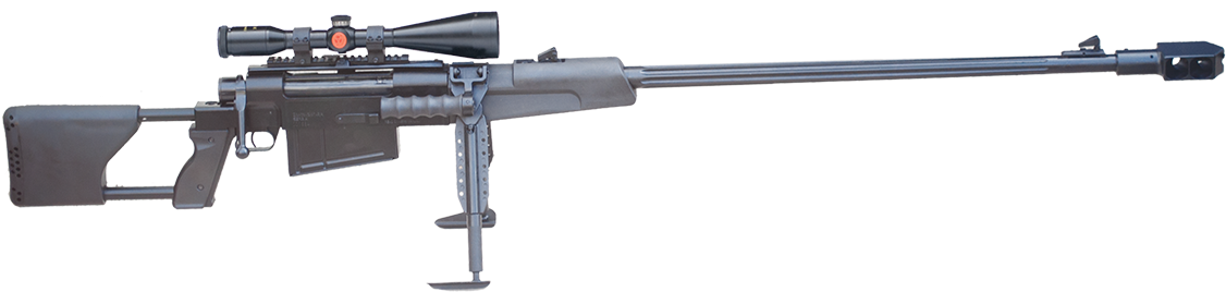 Precision Sniper Riflewith Scope PNG