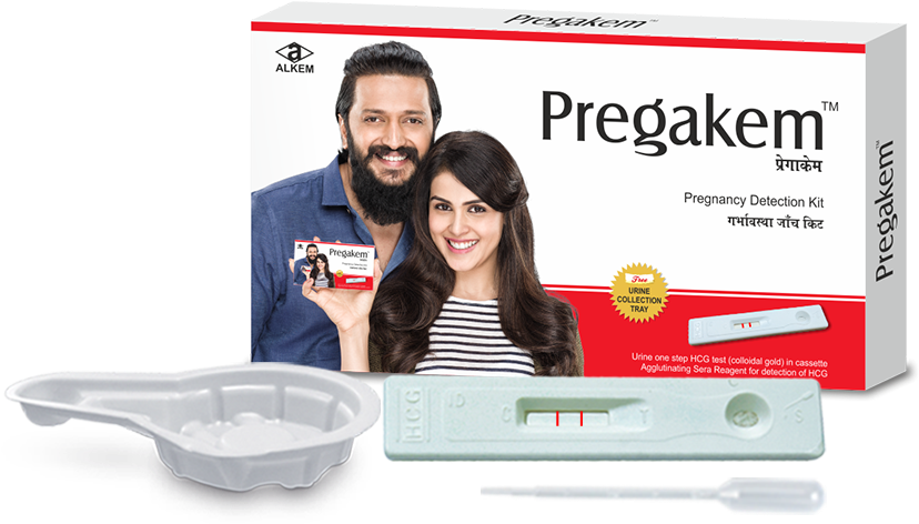 Pregakem Pregnancy Test Kit Advertisement PNG