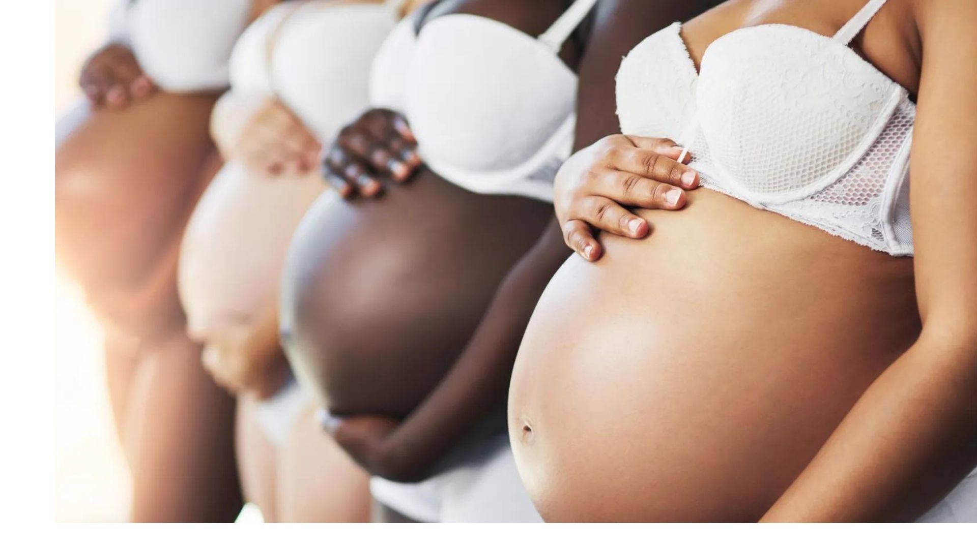 Schwangererbauch Vier Frauen Wallpaper
