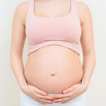 Pregnant Belly Pink Tank Top Wallpaper